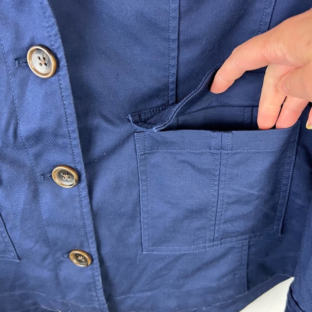 Isaac Mizrahi Live Field Jacket Navy sz 12 - Picture 8 of 10